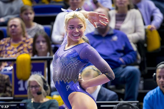 Dunne may be wrapping up her collegiate gymnastics career after four years at LSU