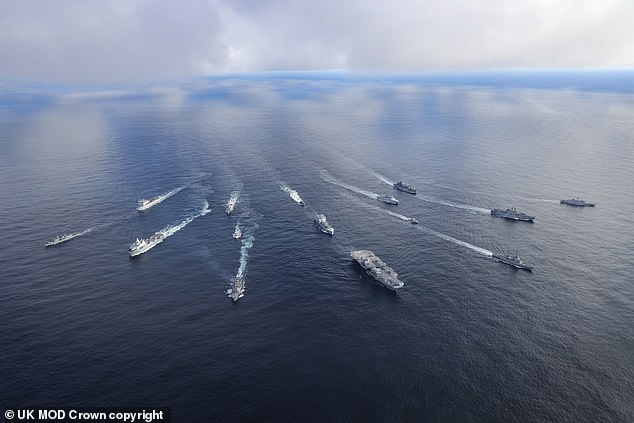 The UK-led Carrier Strike Group merges with NATO Amphibious Task Group and additional Norwegian naval units for a PHOTEX from 13-24 March.