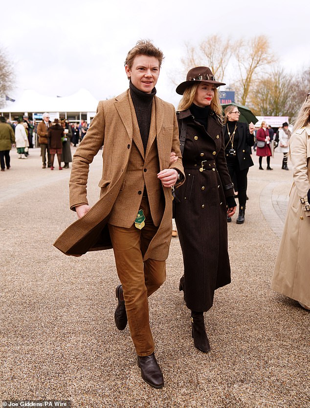 Talulah Riley and her fiance Thomas Brodie-Sangster wowed in his and her country outfits on the big day