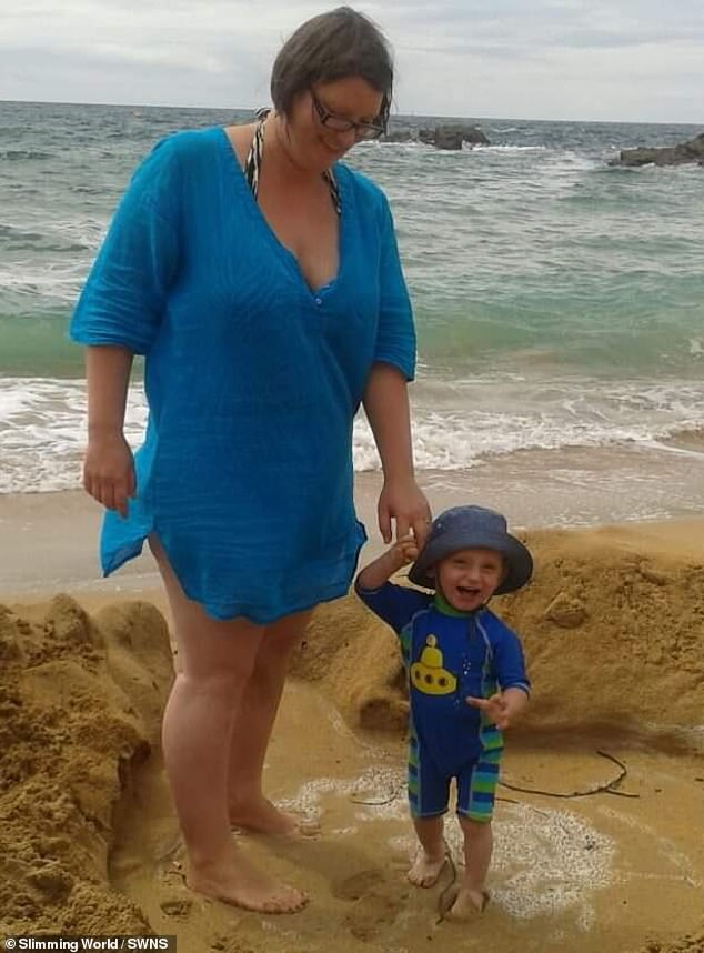 The mother-of-two struggled with her size for years and was diagnosed with high blood pressure and pre-eclampsia while pregnant with her eldest son, Freddie.