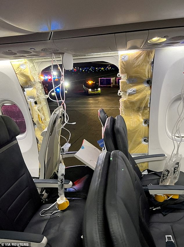 Passengers had their phones and clothes ripped off by the force of the door blowout, with the incident sparking a lawsuit from the passengers while billions were wiped from Boeing's market value