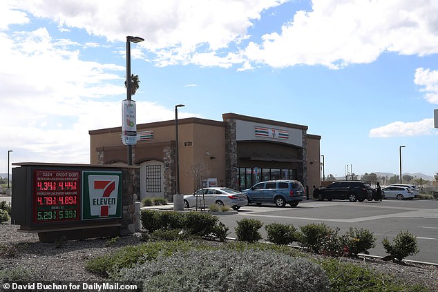 The actress was found in a field behind this 7/11 in San Jacinto, California early Tuesday