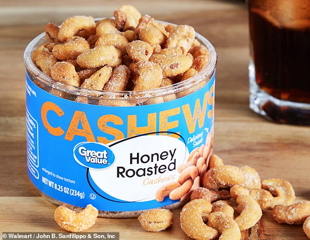 The FDA's recall of 'High Value Honey Roasted Cashews' (above) warned that the product may contain coconut and milk. Although rare, medical researchers have documented fatal cases of coconut exposure. Children are most at risk for allergies to both milk and coconut.