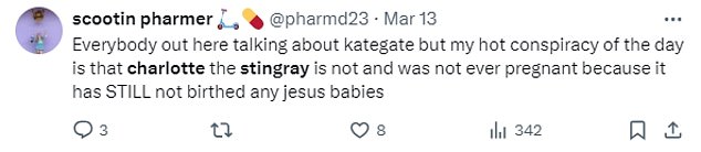 Charlotte probably conceived through parthenogenesis, also called virgin birth