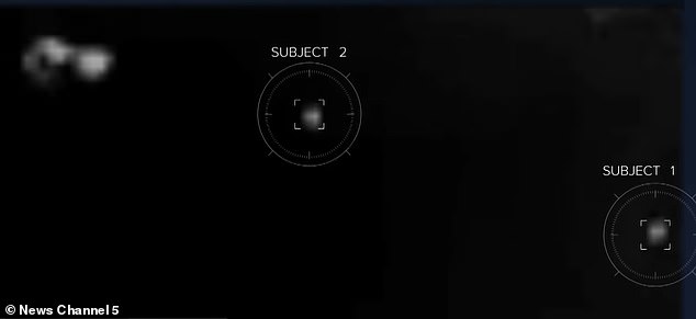 The camera, which was located at the back of the house, captured two light sources far away and another light source named 'Subject One' closer to the house. Another light source named 'Subject Two' can be seen briefly appearing in the footage and moving towards Subject One before being obscured by bushes