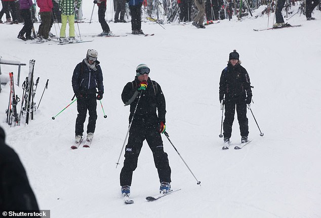 Harry is a well-known skier - pictured here on the slopes of Verbier, Switzerland on New Year's Eve 2011