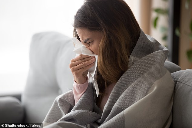 Those who reported having long-term Covid symptoms such as 'brain fog' ¿ scored six points lower and those with only mild infection two points lower. (Stock image.)