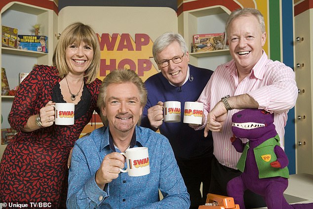 Describing Newsround as a 'huge gamble', John added: 'It could have been a disaster and it would have been terrible to have my name attached to it¿ (pictured left to right in 2006: Maggie Philbin, Noel Edmonds, John Craven and Keith Chegwin)