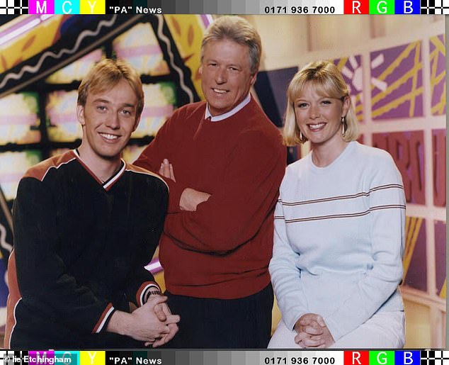 Thanks to the move, John got his first big break on a children's current affairs program called Search (pictured left to right: Chris Rogers, John Craven and Julie Etchingham on Newsround)