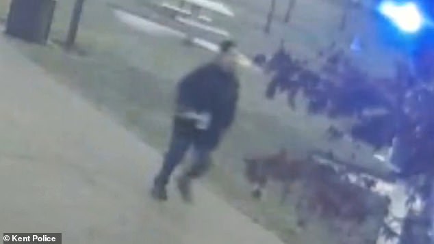The video shows Veniale following his victim from a distance before rushing up behind him with an ax before striking him over the head
