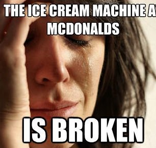 The problem is so widespread that McDonald's has become the butt of jokes and some funny memes