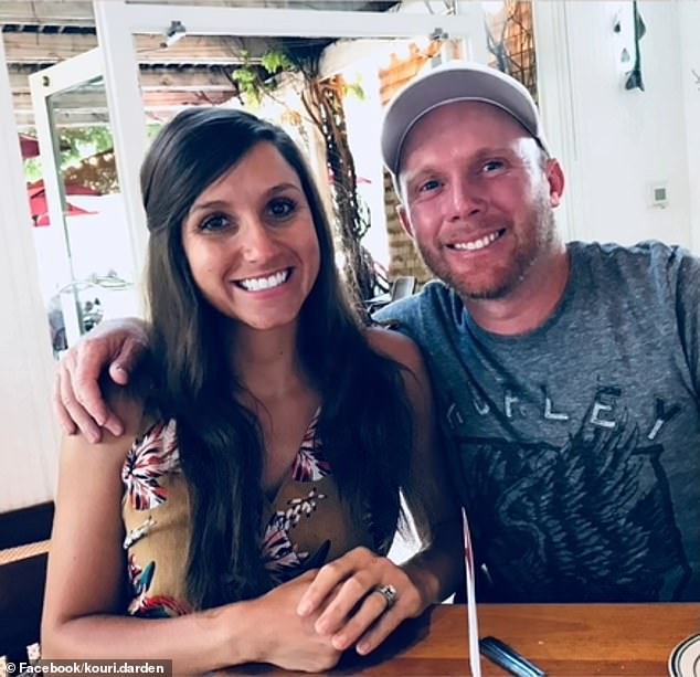 Richins is accused of poisoning husband Eric (pictured right), 39, by putting five times the lethal dose of fentanyl into his drink in March 2022