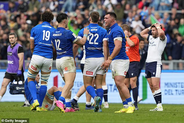 Italy beat Scotland, drew with France and narrowly lost to England in the Six Nations.