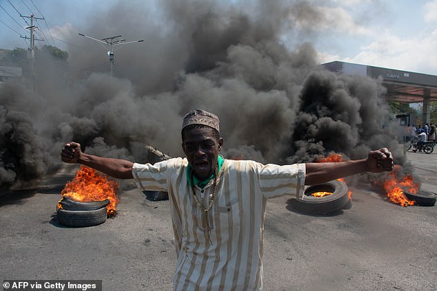 Tires have been burned in the streets of Port-au-Prince during protests following the resignation of Prime Minister Ariel Henry on Tuesday