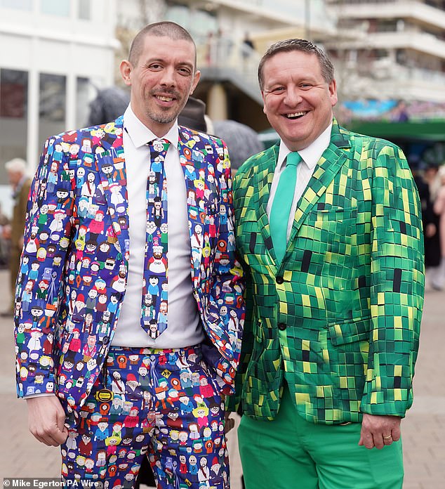 Bright and brave! These gentlemen kept it smart with suits – but made sure they had flashy designs