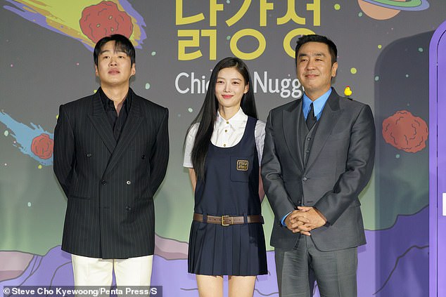 Ryu Seung-ryong, pictured right, Ahn Jae-hong, pictured left, Kim You-jung, pictured center, star in the new show