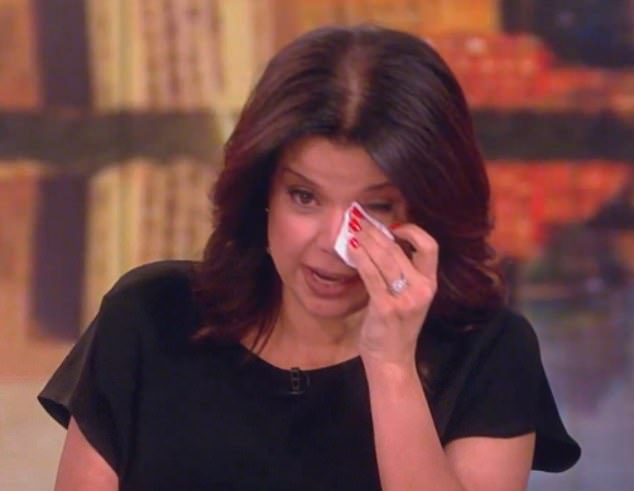 Ana joked that Theresa had made her 'cry twice in one day' when she used a tissue to wipe her eyes