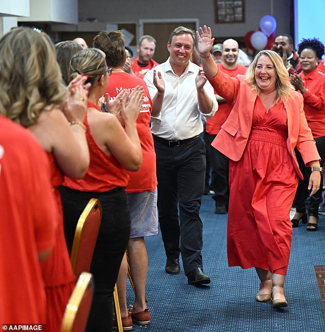 Labour's Margie Nightingale had a 30 per cent swing against her in Inala, but still looks set to win Annastacia Palaszczuk's old seat