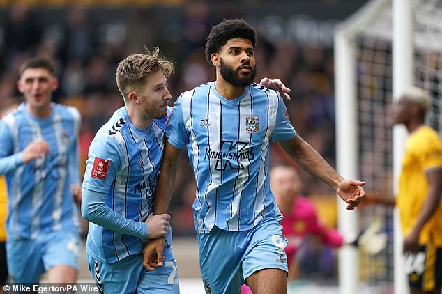 Simms scored his opening goal in the FA Cup quarter-final after 53 minutes of action