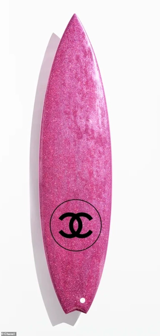 their latest standout purchase is a pink Chanel surfboard from the design house's 2023 cruise collection, which retails for $14,800