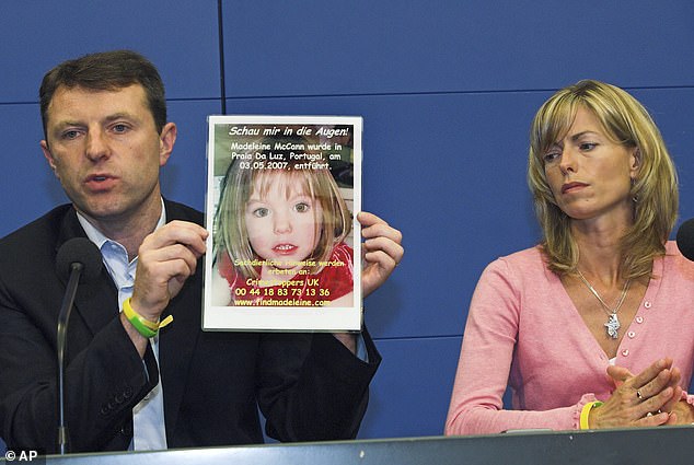 Madeleine's parents, Gerry and Kate McCann, pictured, have campaigned vigorously since she disappeared on a family holiday in 2007 for information