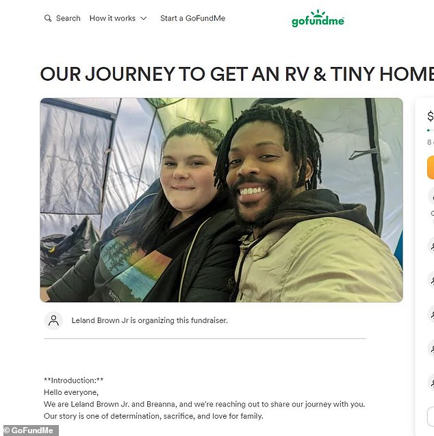 Brown and Hubbard faced controversy in January after it was revealed they accepted money from a homeless charity despite having nearly $4,000 from a GoFundMe and making thousands from some of their TikToks
