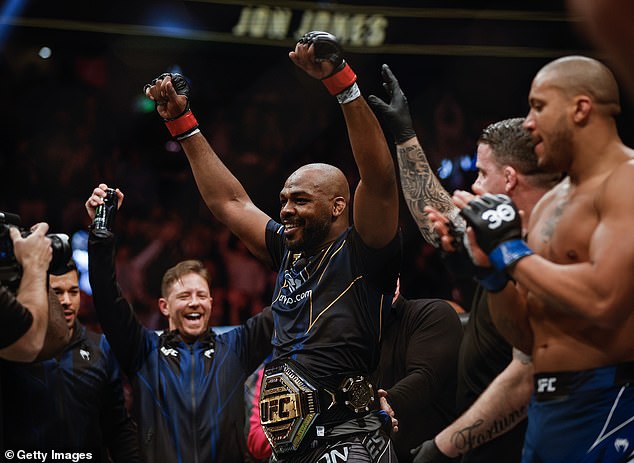Jones won the UFC heavyweight title in March 2023 before rupturing his pectoral tendon.