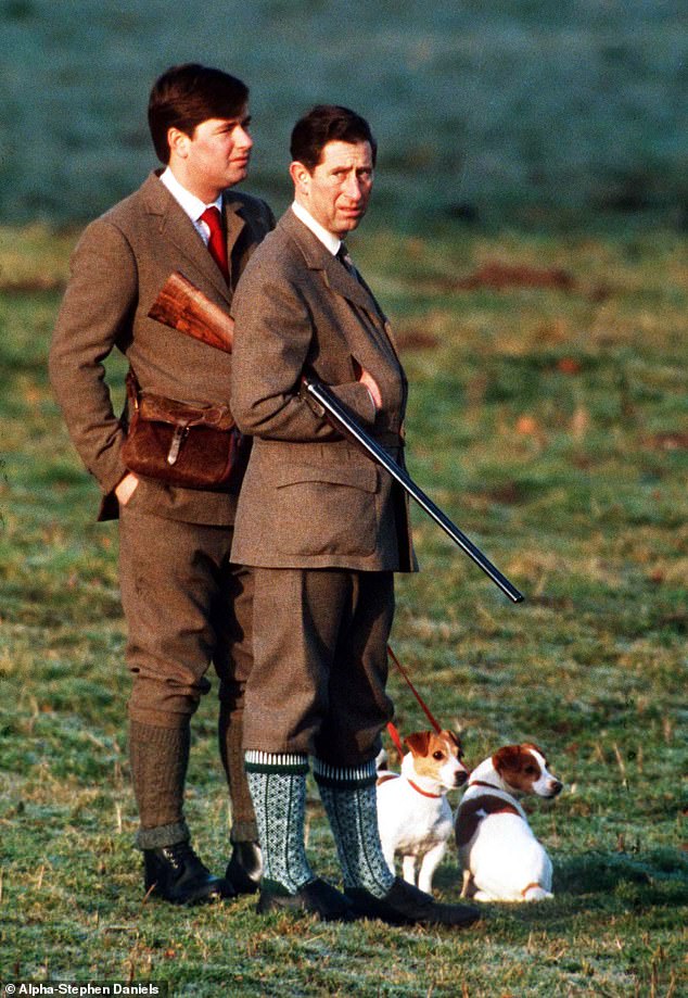 Prince Charles with his Butler Michael Fawcett at the Christmas filming in Sandringham