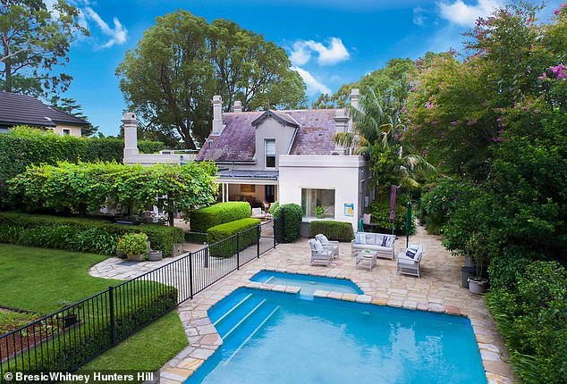 The $7 million price tag dwarfs the renovated four-bedroom home (pictured)'s previous $4.75 million price tag when it sold in November 2019