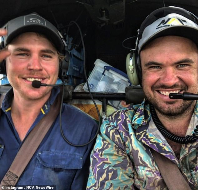 Chris 'Willow' Wilson (pictured right) was killed in the helicopter crash, while pilot Sebastian Robinson (left) was left a paraplegic