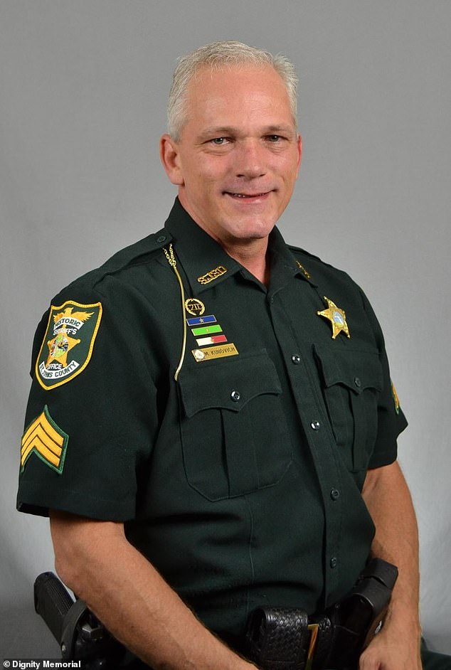 Sgt.  Michael Kunovich (pictured), an officer of 25 years with the St.  Johns County Sheriff's Office in St.  Augustine, northeast FL, chilled during the chaos