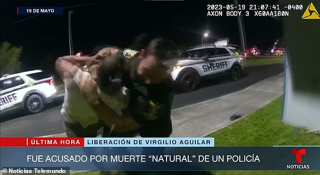 The Guatemalan national, who does not speak English, tried to walk away from the officer and a struggle ensued