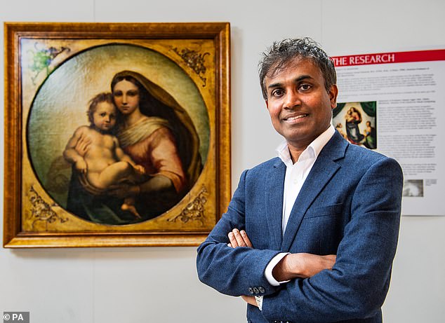Prof Hassan Ugail, director of Bradford's Center for Visual Computing (pictured) says AI is unlikely to replace human jobs in the art world but could be a tool used for authentication