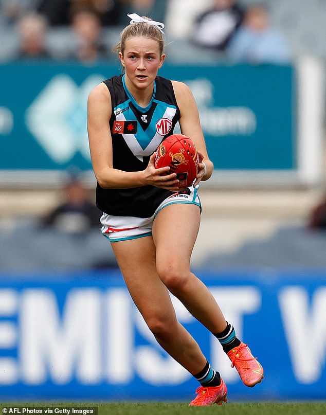 The West Coast Eagles star was reportedly seen 'cozy' with AFLW player Yasmin Duursma, 19, (pictured) after an Eagles game on Saturday afternoon