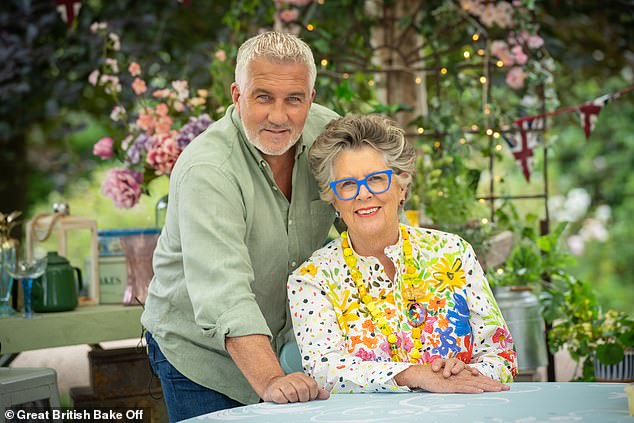 On Wednesday it was revealed she is taking a break from The Great British Bake Off after judging the hit show for seven years (pictured with Paul Hollywood)