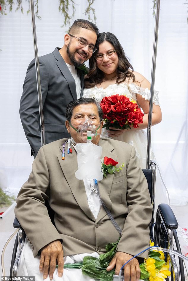 The father's last wish was to see his daughter married, which thanks to nurses was fulfilled