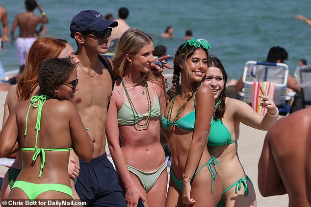 Mostly, videos and photos showed young people enjoying their spring break in Fort Lauderdale