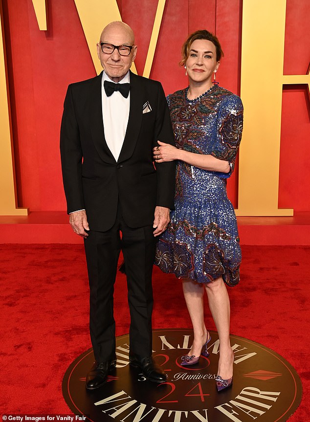 Patrick Stewart and his current wife Sunny Ozell are attending the 2024 Vanity Fair Oscar this month