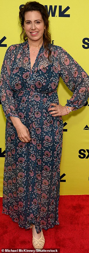 Jordana Mollick foreshadowed spring in a pleated floral number