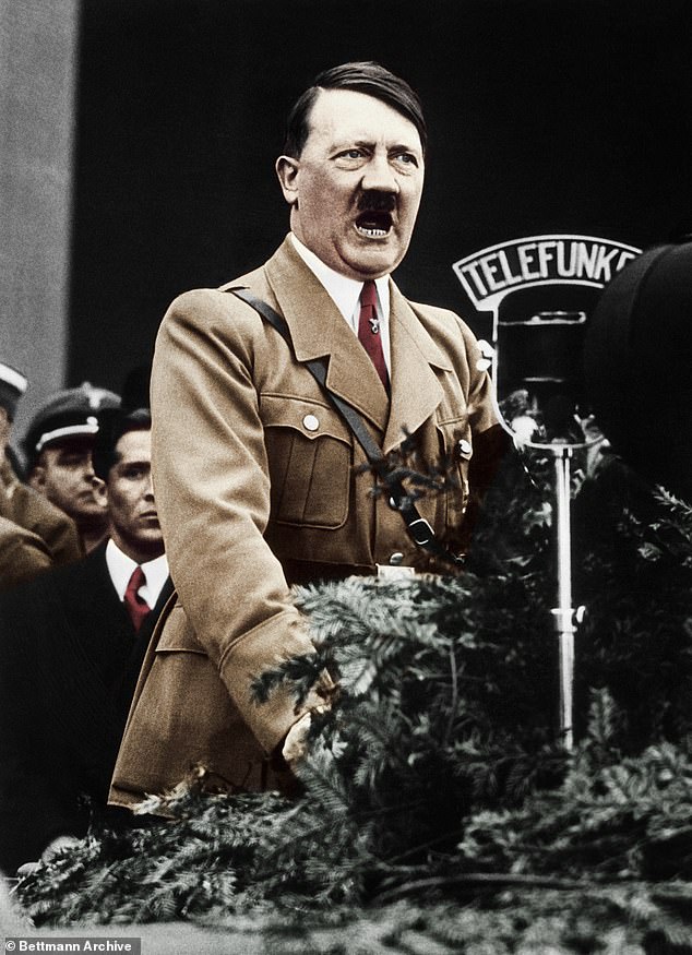 According to 2022-23 figures, the museum received most of its income, over £67 million, from the taxpayer via the Department of Culture.  Pictured: Adolf Hitler