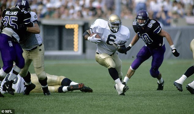 Bettis played three seasons at Notre Dame (1990-92) and was the 10th overall pick in 1993.