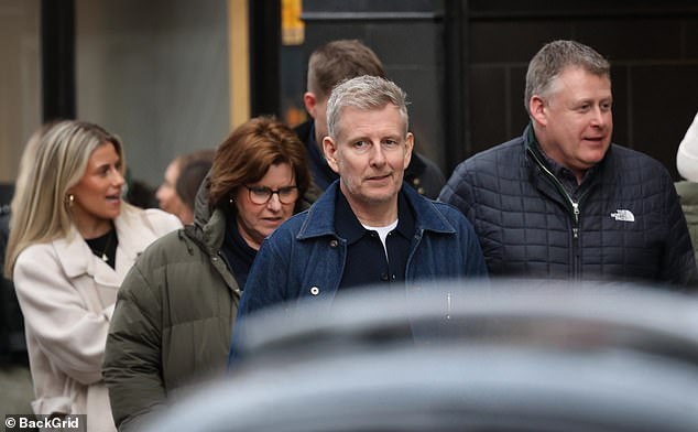 Cat is enjoying the weekend with her boys while her husband Patrick Kielty stays in Dublin, where he records his popular Late Late Show Tuesday to Friday, for the St. Patrick's Day celebrations.