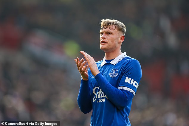 White's absence opened the door for the selection of Everton youngster Jarrad Branthwaite.