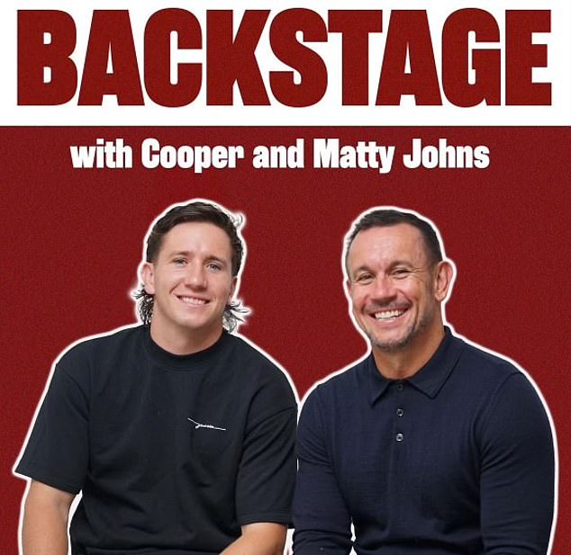 The couple did a rare joint interview on the Backstage podcast with Cooper and Matty Johns.