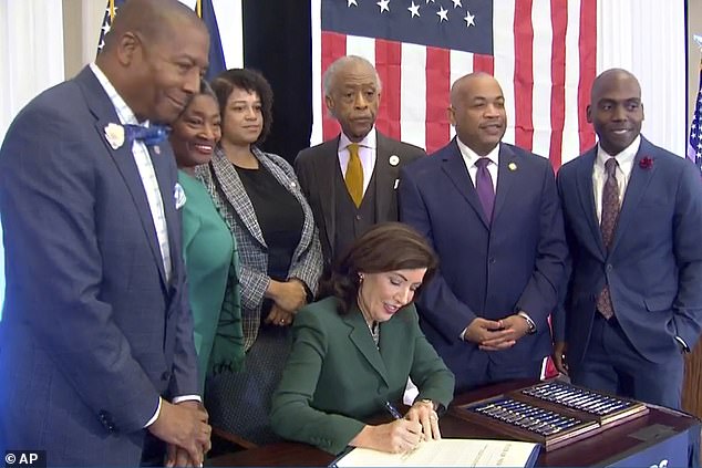 New York Gov. Kathy Hochul signed a bill in December making the state the third state in the nation to establish a formal reparations commission.