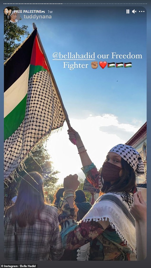 In May 2021, Bella attended a pro-Palestinian protest in New York, and she has since been very vocal about her support for the country in its war with Israel.