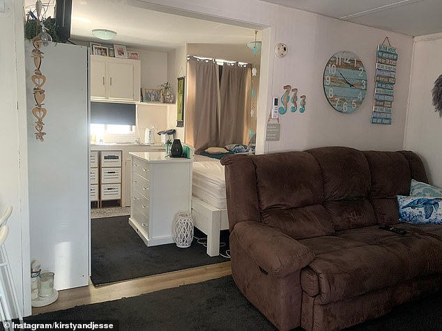 The couple took to social media to share the results of a recent budget transformation of Kirsty's dad's 'tiny' house.