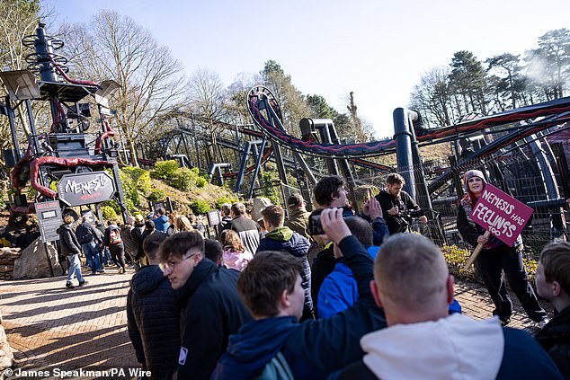 Fans finally got to ride Nemesis Reborn during its official opening on Saturday.