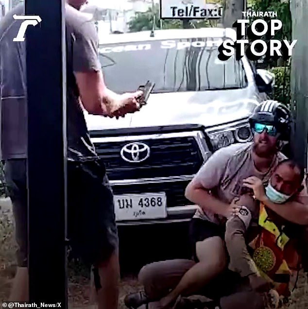 Day brothers accused of being involved in wild fight with Thai policeman