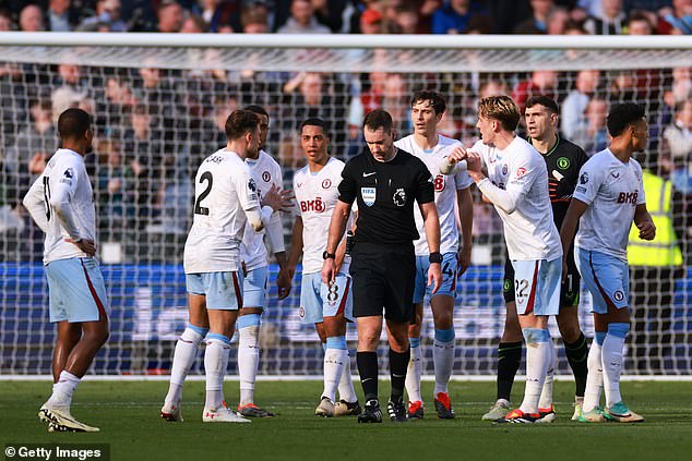 Aston Villa escape after two West Ham goals ruled out due to handball by officials
